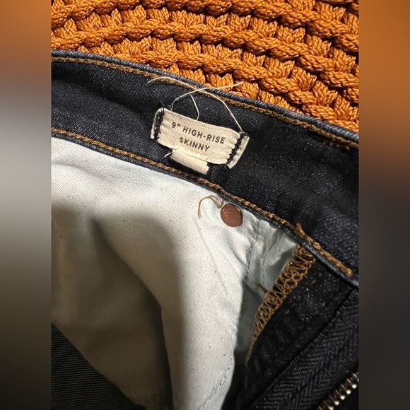 Madewell 9” High Rise Blue Jeans SKINNY 27 T - Picture 6 of 6